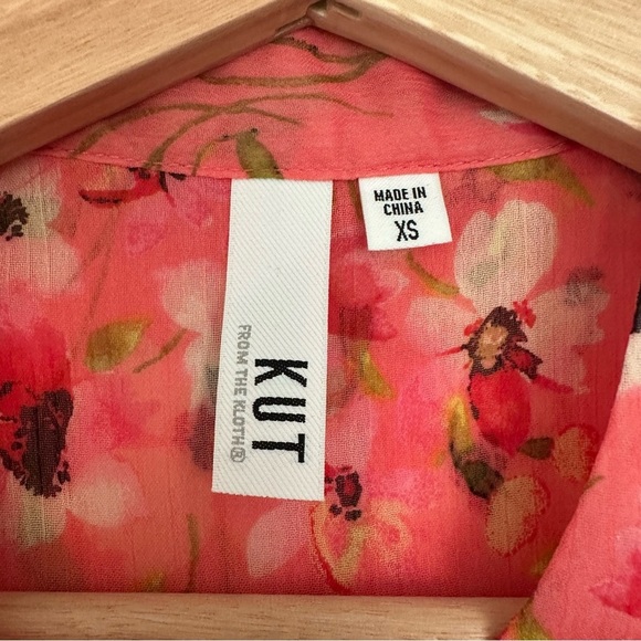 Kut from the Kloth Floral Sheer Blouse - Picture 3 of 5